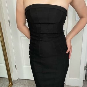 Zac Posen Strapless Cocktail Dress | Sz 0 | Black